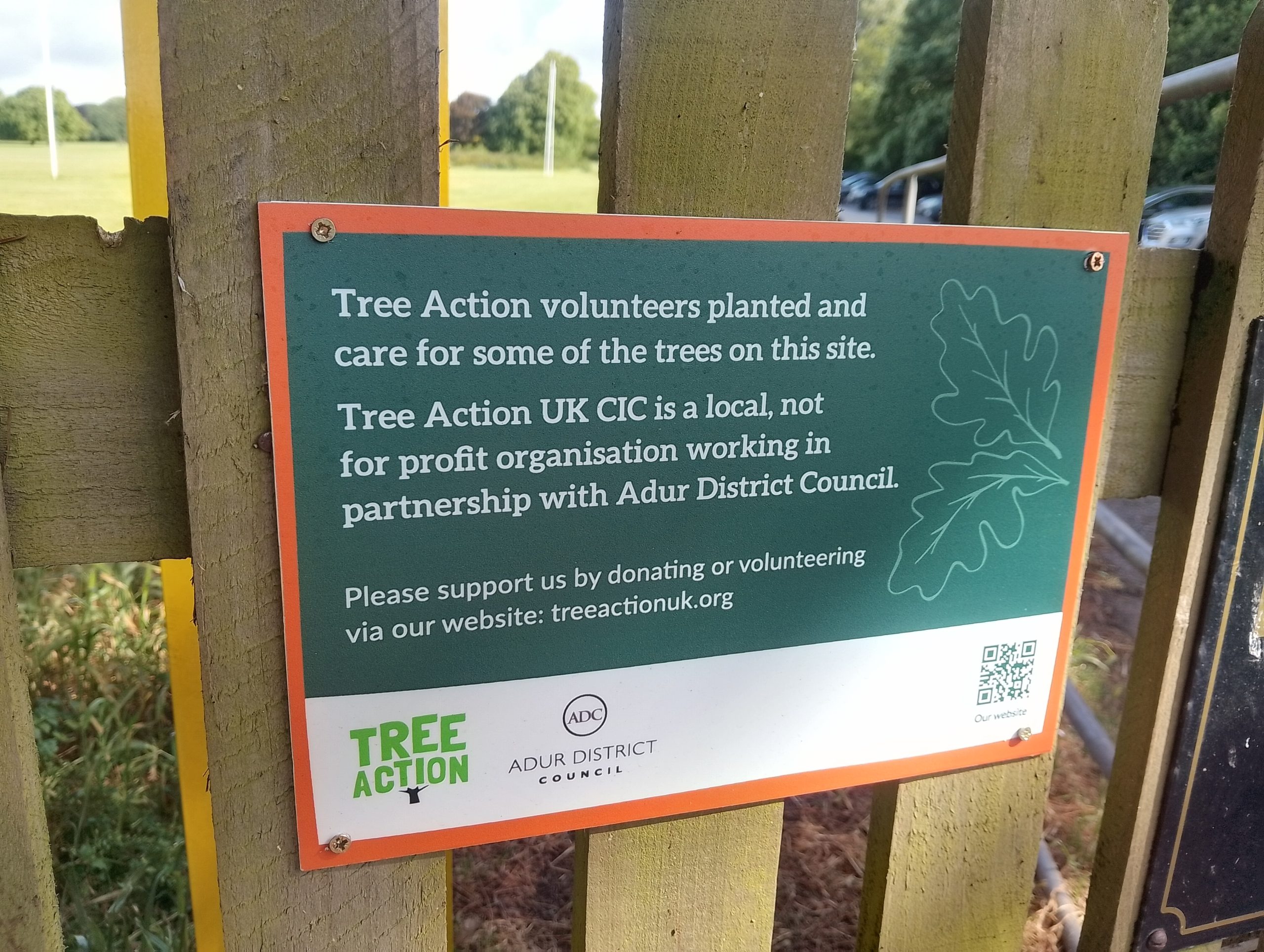 New sites for tree planting given to TreeAction volunteers by Adur District Council